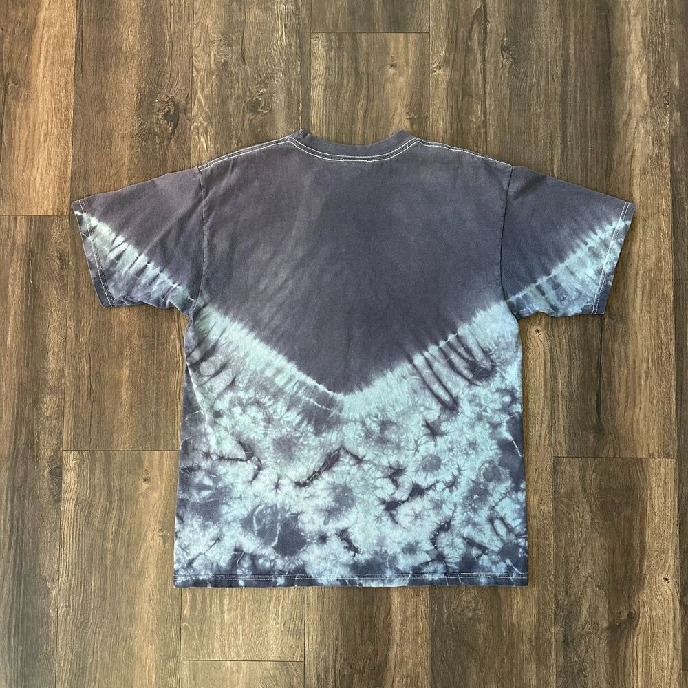 Vtg Cabo Mexico Blue Tie Dye T-Shirt Ocean Fish Blue Pez Globo Tag Mens Sz Large - Picture 2 of 7